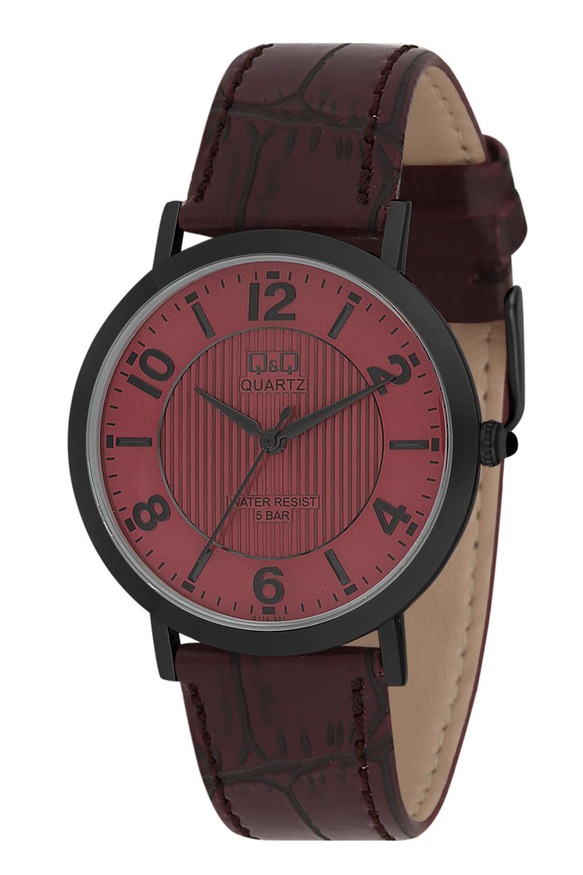 Q&Q 3B472 43 mm Kahverengi Deri Kordon Analog Kadın Kol Saati