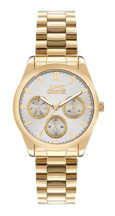 Slazenger SL.09.2063.4.03 Takvimli 38 mm Altın Çelik Kordon Analog Kadın Kol Saati