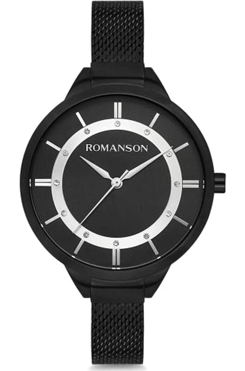 Romanson RM8A28LLBBA32W 37 mm Siyah Çelik Kordon Analog Kadın Kol Saati