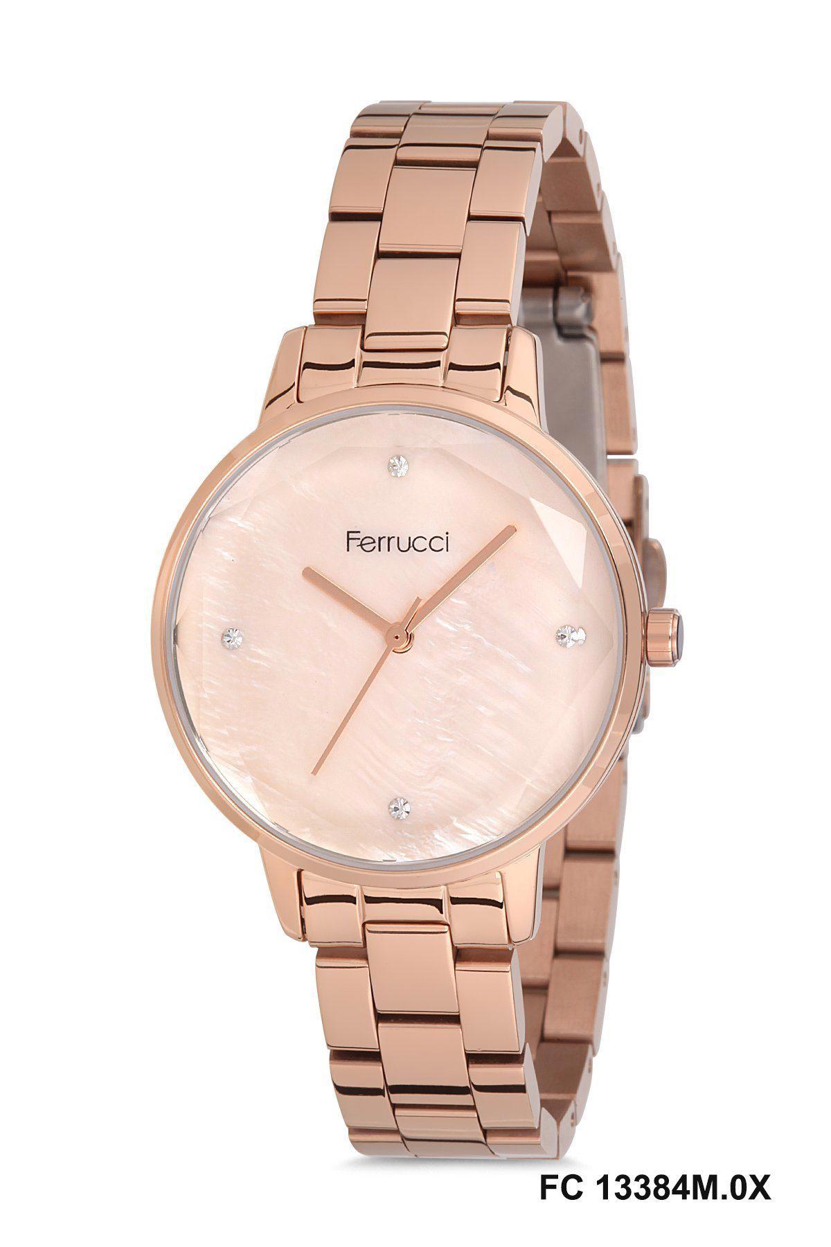 Ferrucci FC.13384M.02 36 mm Rose Gold Metal Kordon Analog Kadın Kol Saati