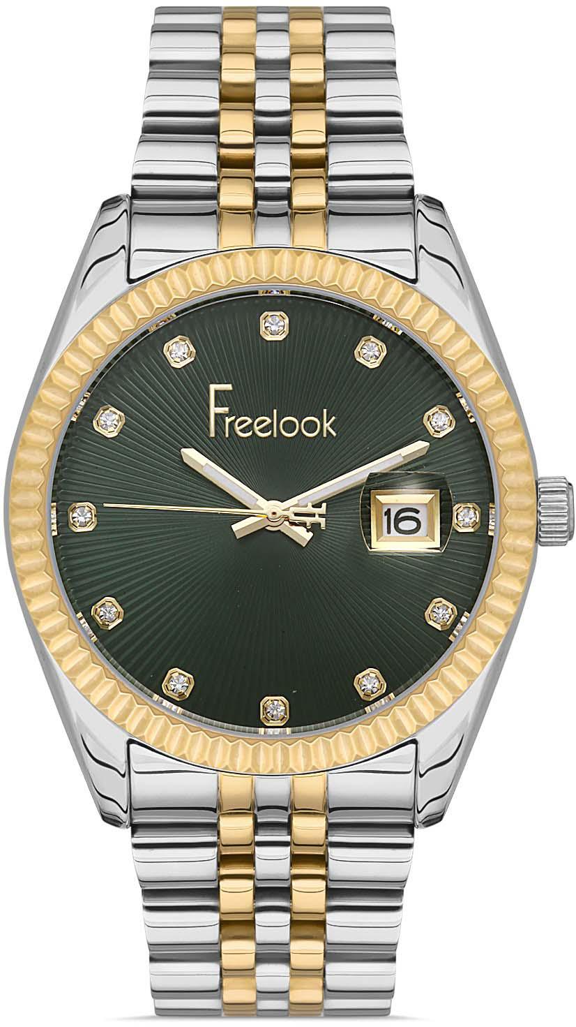 Freelook FL.1.10245.4 35 mm Altın-Gri Çelik Kordon Analog Kadın Kol Saati