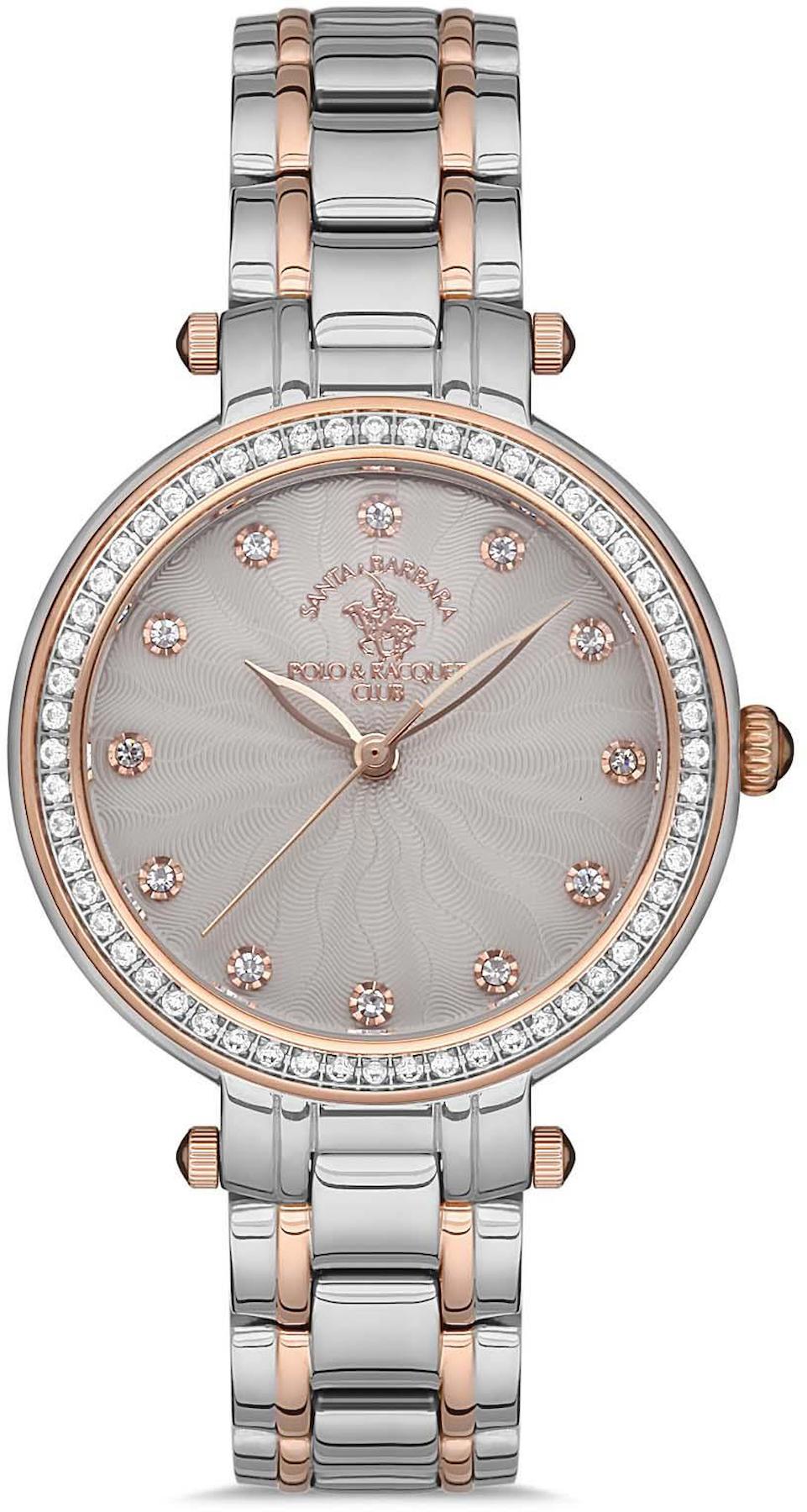 Santa Barbara Polo & Racquet Club SB.1.10141.2 35 mm Gri-Rose Gold Çelik Kordon Analog Kadın Kol Saati