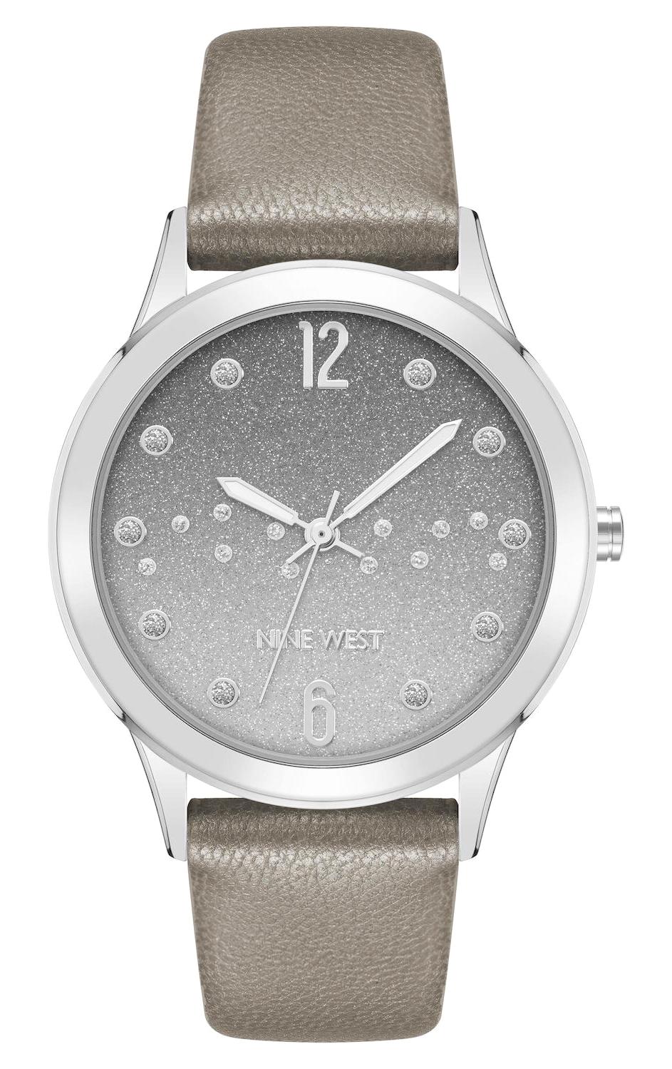 Nine West NW-2751GYGY 38 mm Vizon Deri Kordon Analog Kadın Kol Saati