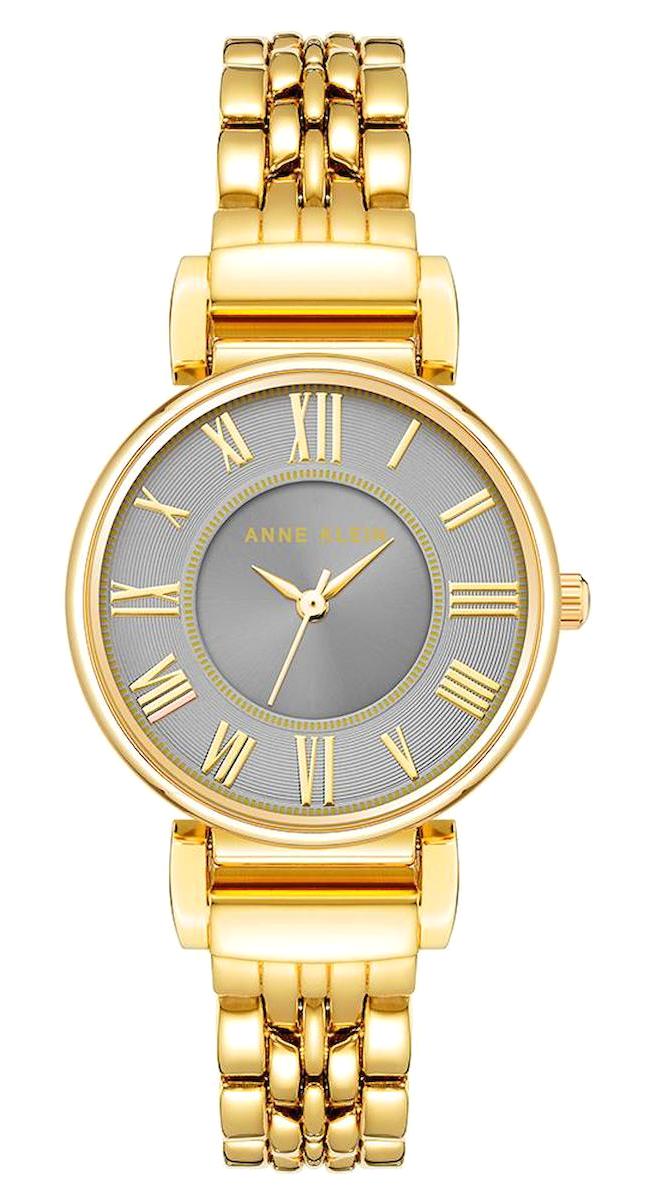 Anne Klein AK-2158GYGB 30 mm Altın Metal Kordon Analog Kadın Kol Saati
