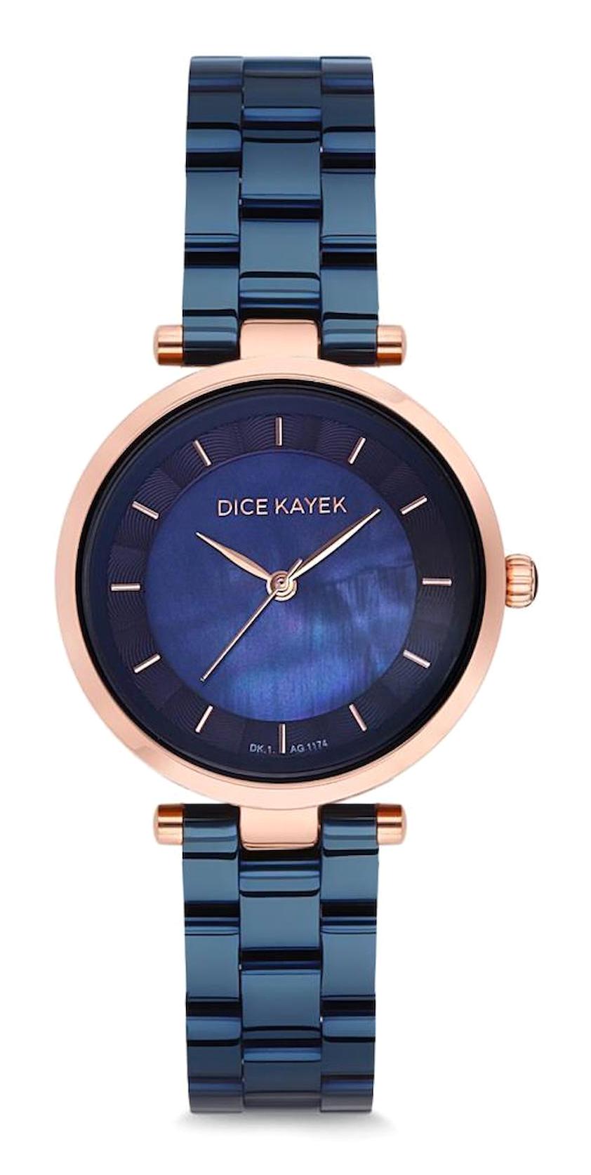 Dice Kayek DK.1.AG1174.05 35 mm Lacivert Çelik Kordon Analog Kadın Kol Saati