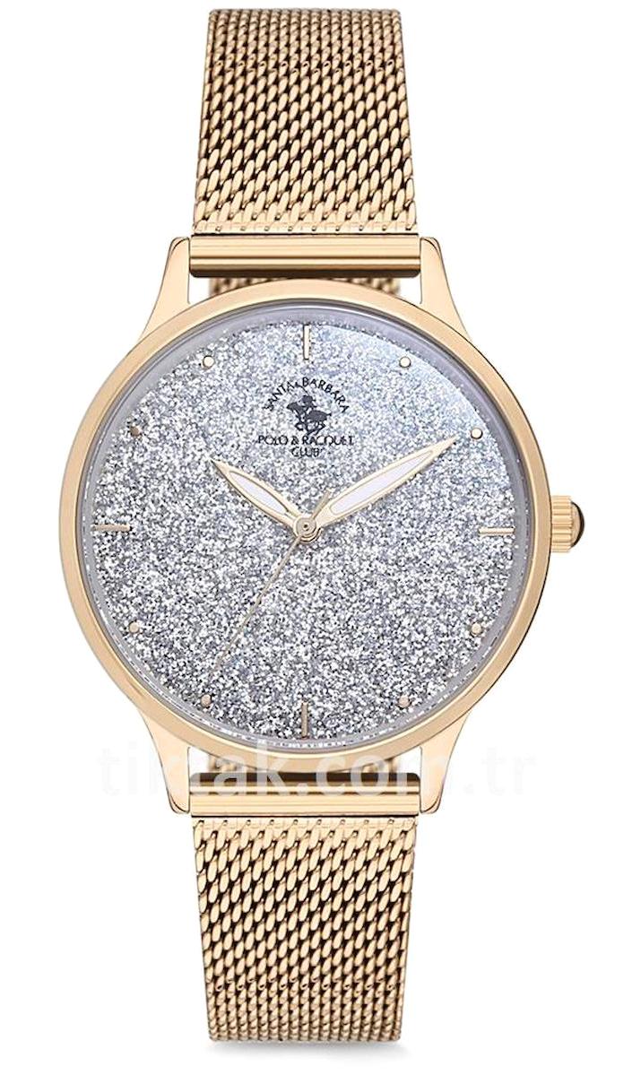 Santa Barbara Polo & Racquet Club SB.6.1130.5 34 mm Rose Gold Metal Kordon Analog Kadın Kol Saati