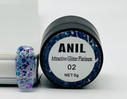 Anıl Professional Cosmetics 02 Siyah Işıltılı Kalıcı Simli Oje