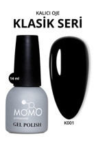 Momo Klasik Seri K001 Siyah Parlak Kalıcı Oje