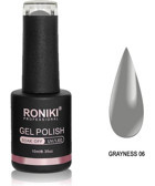 Roniki 06 Gri Parlak Kalıcı Oje