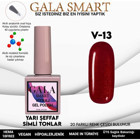 Gala Smart Vitraj V13 Bordo Işıltılı Kalıcı Simli Oje