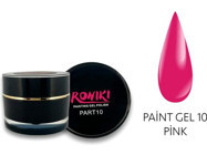 Roniki Paint Gel 10 Pembe Parlak Kalıcı Oje