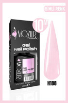 Moziur H188 Pembe Işıltılı Kalıcı Oje