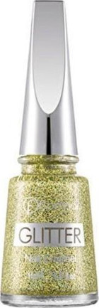 Flormar Glitter Nail Enamel GL04 Altın Sarısı Işıltılı Simli Oje