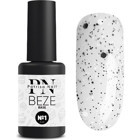 Patrisa Nail Beze Base 1 Beyaz - Siyah Işıltılı Kalıcı Simli Oje