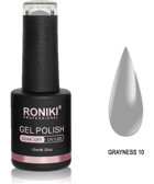 Roniki Grayness 10 Gri Parlak Kalıcı Oje