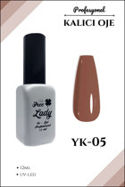 Freelady YK-05 Kahverengi Parlak Kalıcı Oje