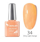 Venalisa Uv Led Shiny Light Orange 34 Turuncu Işıltılı Kalıcı Simli Oje