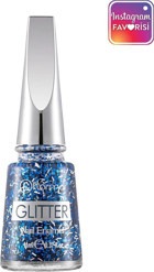 Flormar Glitter Nail Enamel GL07 Mavi Işıltılı Simli Oje
