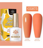 Born Pretty Silky White Serisi CG075 Turuncu Mat Kalıcı Oje