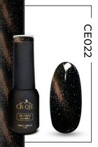 Cr-Oje Cat Eye CE022 Sarı Hologram Kalıcı Simli Oje