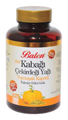 Balen Bal Kabağı Çekirdeği Yağı Aromalı Yetişkin Bitkisel Besin Desteği 100 Kapsül