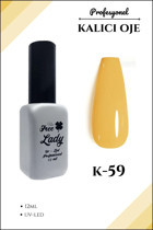Freelady K-59 Sarı Parlak Kalıcı Oje
