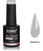 Roniki Grayness 12 Gri Parlak Kalıcı Oje