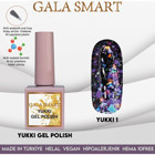 Gala Smart Yukki 1 Çok Renkli Işıltılı Kalıcı Simli Oje