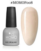 Momo French Base F008 Somon Işıltılı Kalıcı Simli Oje