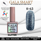 Gala Smart Glitter K43 Gümüş Işıltılı Kalıcı Simli Oje