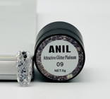 Anıl Professional Cosmetics Attractive Glitter Platinum 09 Siyah Işıltılı Kalıcı Simli Oje