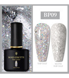 Born Pretty Pro BP09 Gümüş Işıltılı Kalıcı Simli Oje