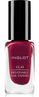 Inglot O2M Breathable Nail Enamel 638 Mor Sedefli Simli Oje