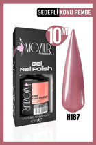 Moziur H187 Pembe Sedefli Kalıcı Oje