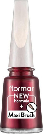 Flormar Maxi Brush PL314 Bordo Sedefli Simli Oje