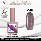 Gala Smart Vitraj V18 Lila Işıltılı Kalıcı Simli Oje