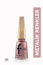 Flormar Star Shine Nail Enamel 20 Pembe Metalik Oje