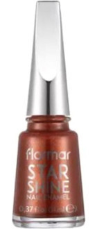 Flormar Star Shine Nail Enamel 11 Turuncu Sedefli Simli Oje