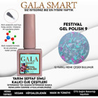 Gala Smart Festival F9 Mavi Işıltılı Kalıcı Simli Oje