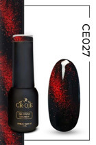 Cr-Oje Cat Eye CE027 Kırmızı Hologram Kalıcı Simli Oje