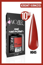 Moziur H045 Bordo Parlak Kalıcı Oje