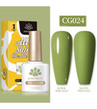 Born Pretty Pro Sılky Whıte Serıes CG024 Yeşil Parlak Kalıcı Oje