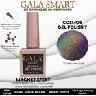 Gala Smart Cosmos Kedigözü M7 Pembe Işıltılı Kalıcı Simli Oje