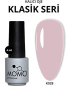 Momo K028 Bej Parlak Kalıcı Oje