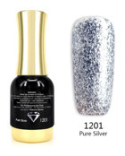 Venalisa Platinum Pure Silver 1201 Gri Işıltılı Kalıcı Simli Oje