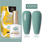 Born Pretty Silky White Serisi CG035 Mavi Mat Kalıcı Oje