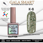 Gala Smart Glitter K08 Gri Işıltılı Kalıcı Simli Oje