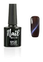 Nail Master Kedi Gözü M868 Mor-Siyah Hologram Kalıcı Simli Oje
