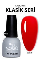 Momo K019 Kırmızı Parlak Kalıcı Oje