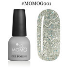 Momo G001 Gümüş Işıltılı Kalıcı Simli Oje